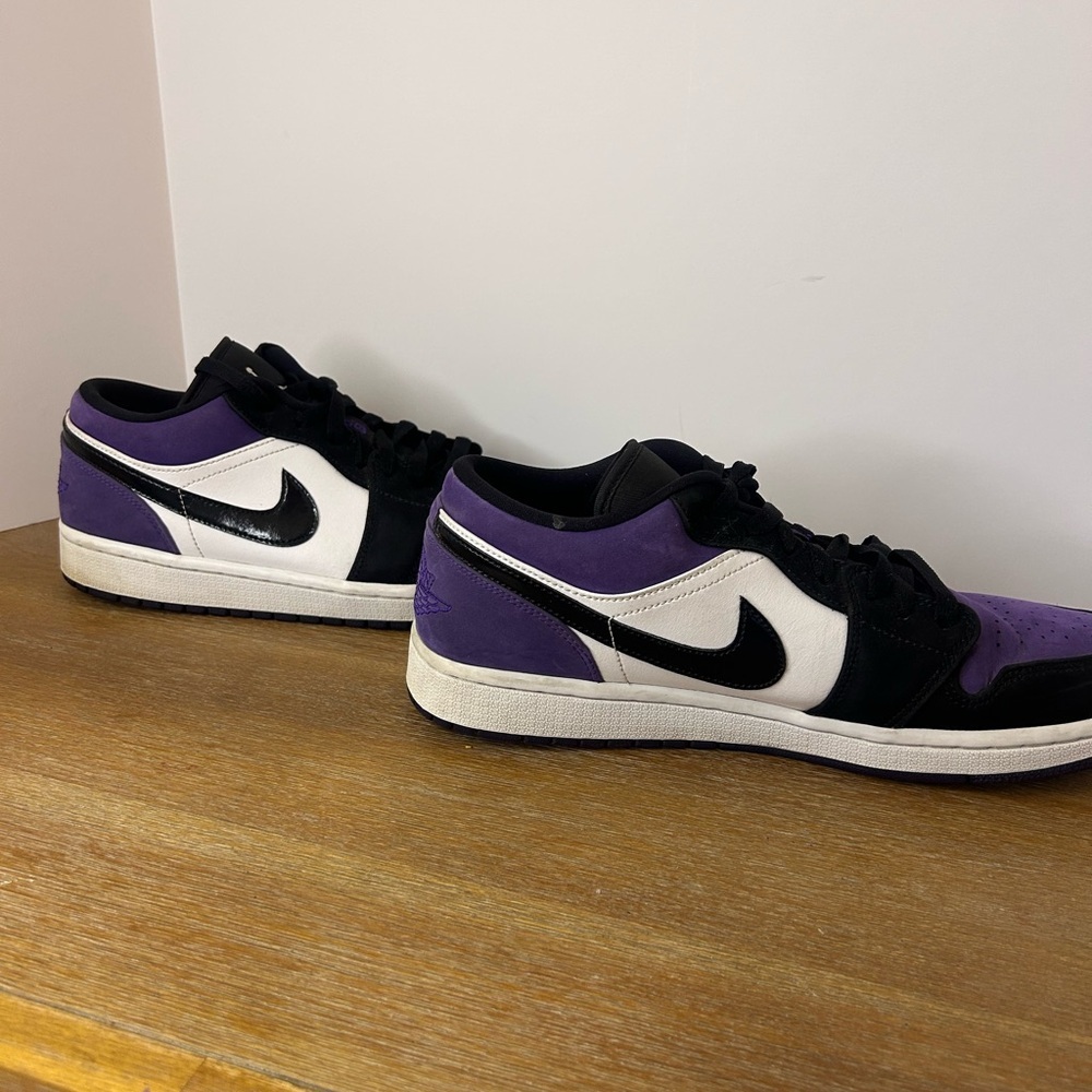 Air Jordan 1 Low Court Purple 553558-125; Size US Men’s 10.5 - Picture 4 of 12